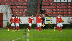 Fudbaleri Napretka su jesenju polusezonu u prvoj ligi Srbije završili na liderskoj poziciji FOTO: S.Simić