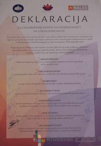 Deklaracija za unapređenje rodne ravnopravnosti na lokalnom nivou