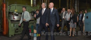 Ministar privrede u Vladi Srbije Željko Sertić u poseti "Trajal Korporaciji"