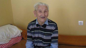 Živko Bačanin je jedan od najstarijih stanovnika Gerontološkog centra FOTO: S. Tomić 