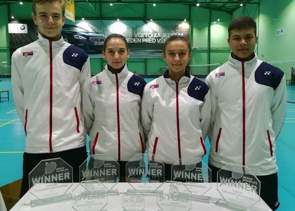 badminton Slovak Youth U17 2018_Srpski tim