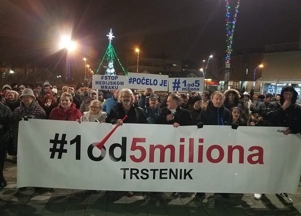1 OD 5 MILIONA: Održani protesti u Trsteniku