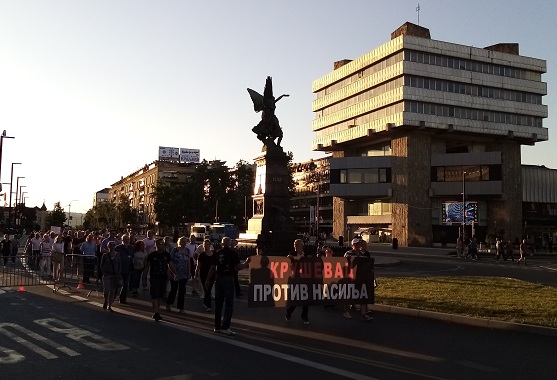 СРБИЈА ПРОТИВ НАСИЉА: Одржан четврти протест у Крушевцу