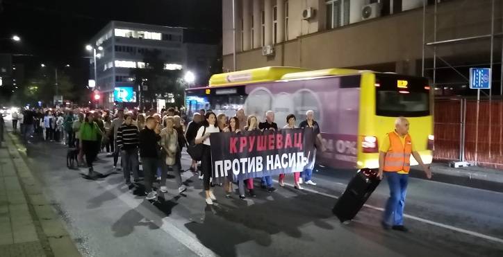„СРБИЈА ПРОТИВ НАСИЉА“: Крушевљани ће шетати и вечерас