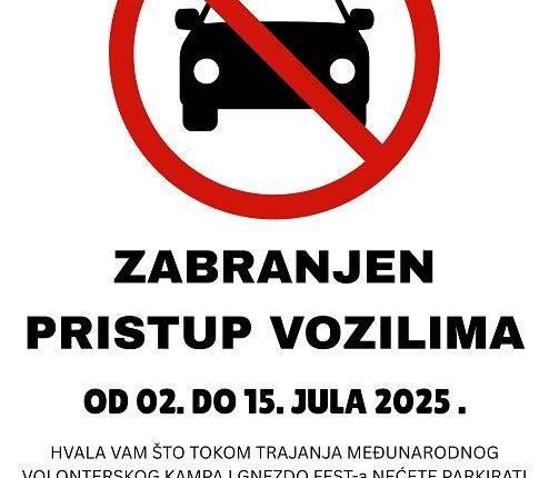 Zabrana pristupa motornim vozilima plaži u Bivolju, od 2. do 15. jula